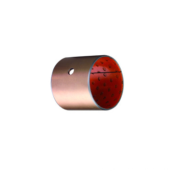 Acero + Capa de bronce + Cojinetes compuestos de PTFE Casquillo de acero autolubricante para la venta
